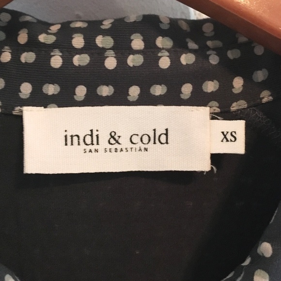 ANTHROPOLOGIE x Indie and Cold Shirt Dress Mini Long sleeve Retro Gray Cream XS - Picture 6 of 16